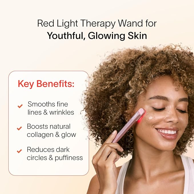 Solawave Skincare Wand & Serum – 4-in-1 Galvanic Current, Face Massager, & Red Light Therapy Wand – 1 Oz Activating Serum for Anti-Aging, Wrinkle Reduction, Face Lift & Hyperpigmentation Skin Care