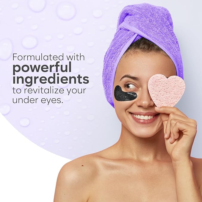 Under Eye Patches for Puffy Eyes and Dark Circles, Gel Eye Masks with Caffeine, Collagen & Vitamin C, Deeply Moisturizing, Bachelorette Party Favors, Bridesmaid Gifts (30 Pairs, Day & Night)