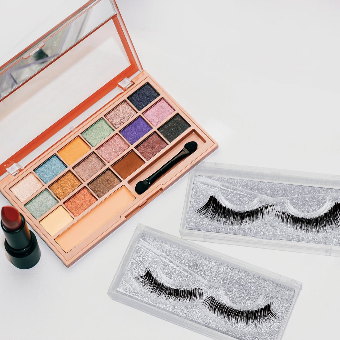 Rocutus Empty Lash Boxes for False Eyelashes - 30 Pack Lash Cases, Customizable Eyelash Packaging, Bulk Lash Storage Containers, Lash Box Packaging, Premium Display & Protection (Silver)