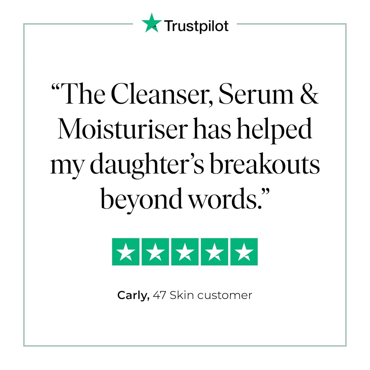 47 Skin | Daily Maintenance Skin Care Kit Bundle | Featuring Daily Moisturiser, Anti Blemish Serum and Everyday Cleanser | Contains Silver Chitoderm | Hydrating, Suitable for all Skin Types