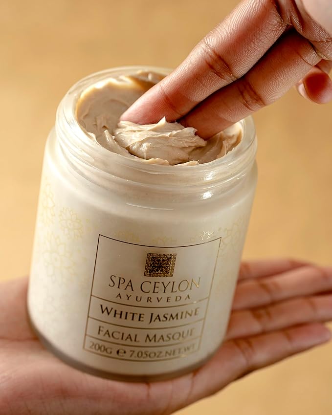 SPA CEYLON White Jasmine Facial Masque | lluminating Hydration | Natural Cleansing Face Mask | Suitable for Normal to Dry Skin