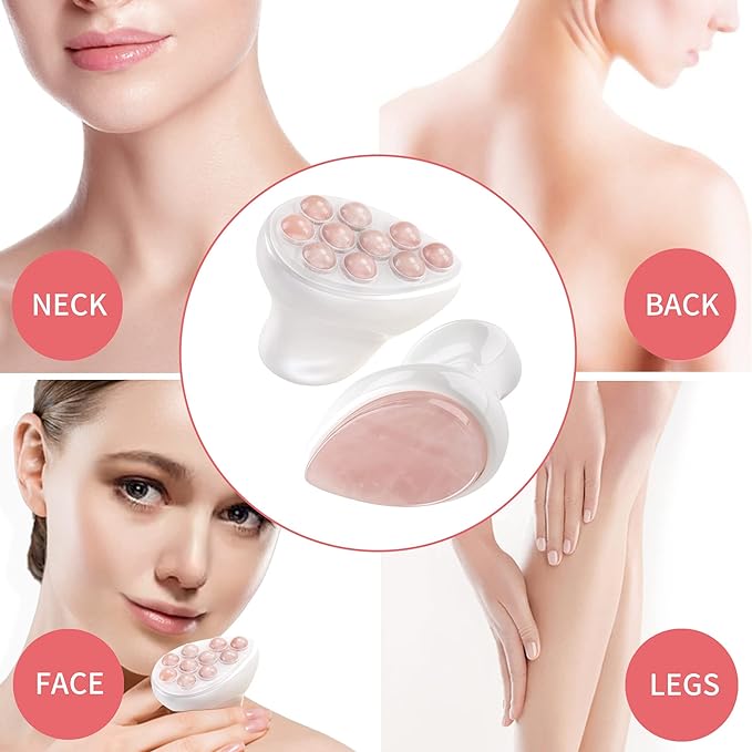 Ice Jade Roller & Gua Sha Facial Tools Face Roller for Skin Care,Facial Roller Gua Sha Tool for Puffiness and Redness Reducing Skin Care Routine
