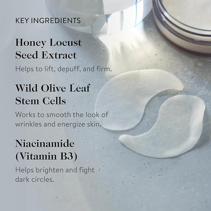 goop Beauty Eye Masks for Puffy Eyes | Under Eye Patches for Dark Circles | VEOCEL Lyocell Masks in Niacinamid Serum | Improves Crows Feet, Fine Lines, & Wrinkles | Paraben & Silicone Free | 30-Pack