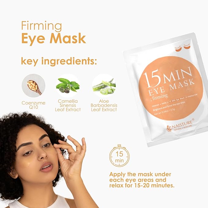 15 Min Pamper Me Kit by Naisture – Korean Spa and Skincare Kit for Women with Hair Mask, Hand and Foot Masks, Eye Mask, and Face Masks
