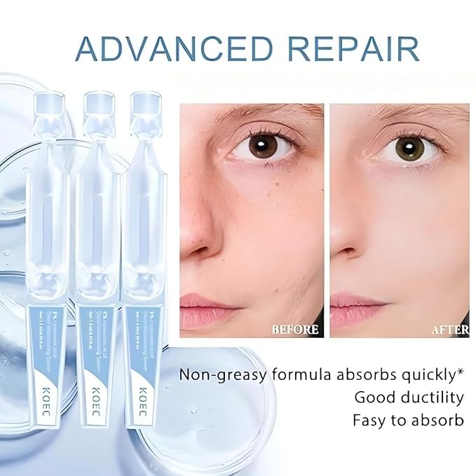 30 Pcs 5% Hyaluronic Acid Serum Vials (1.5ml Each), 5% Ultra-Hydrating Anti-Aging Face Serum for Women & Men, Deep Moisture, Wrinkle Reduction & Plumping, Portable Single-Use Tubes for Travel
