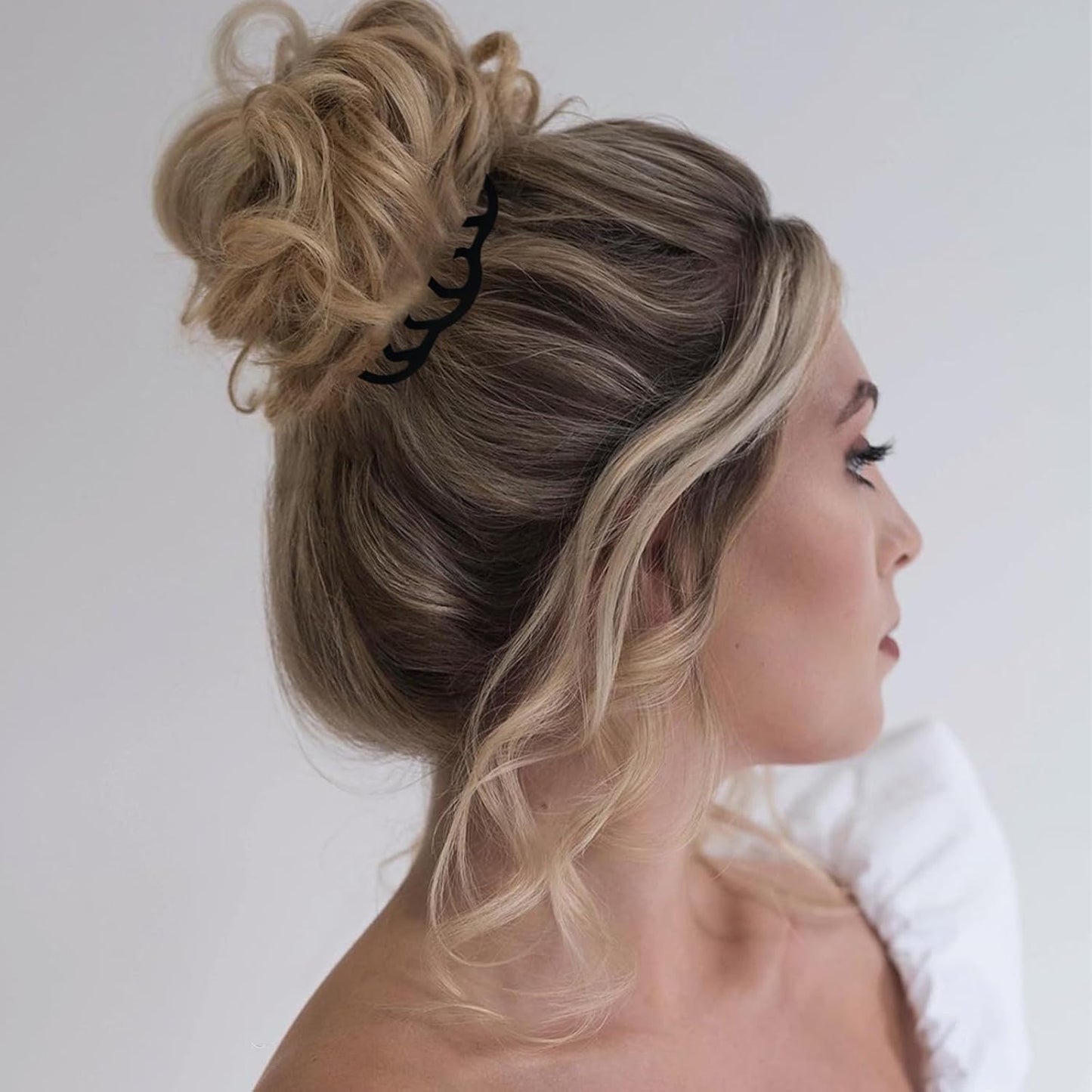 11 Pieces Hair Side Combs Metal Hair Fork Clip French Twist Comb Updo Hair Stick, U-Shape Teeth Styling Tools Messy Bun Maker Vintage Hairstyle Hair Pins Hair Accessories for Women and Girls