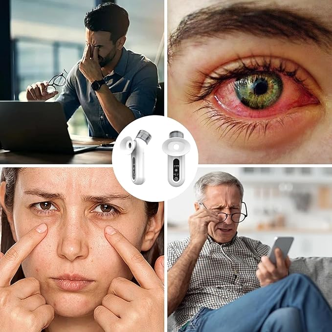 Eye Steamer for Dry Eye, Nano Eye Mist Steam Sprayer, Portable Eye Steam Sprayer, Heated Mist steam Therapy for Dry Eyes Relief, Moisturizing Eye Treatment, Mini Soothing Steamer for Eye Care（1 PCS）