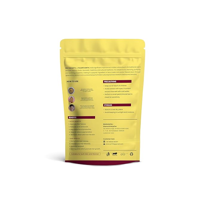 Premium Multani Mitti Powder - Natural Detox & Pore Cleansing Clay