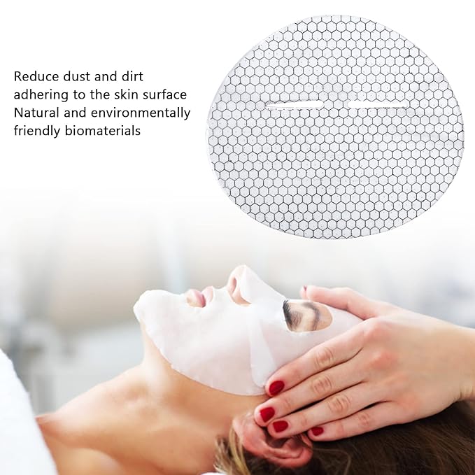 Graphene Face Mask Sheet, 15 Pcs DIY Moisturizing face masks skincare, Pre-cut Facial Paper Sheet Reduces Fine Lines for Gentle Non Irritating Beauty