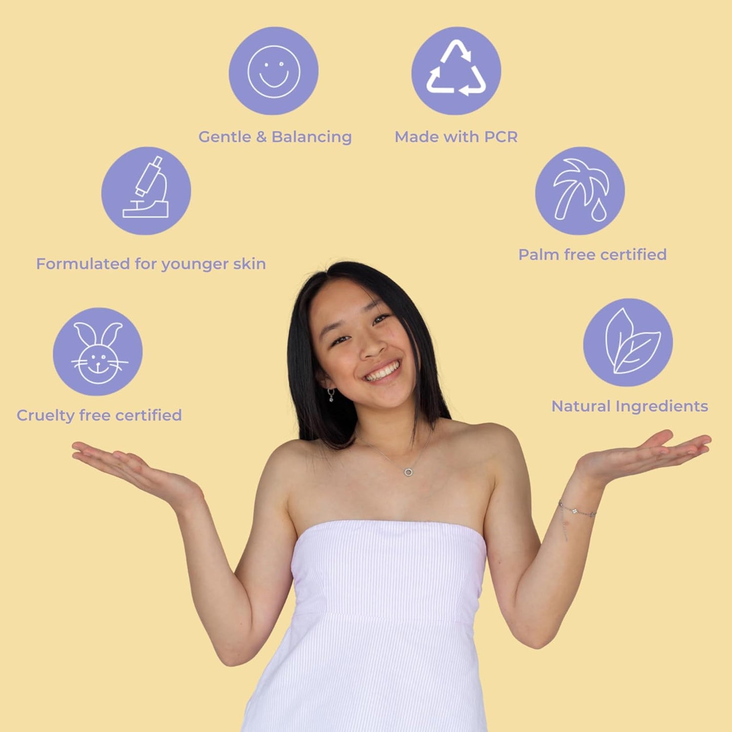 Evre Do Your Thing AHA & BHA Teen Gel Acne Face Wash, 3.4 FL Oz, Oil Control Face Cleanser with Niacinamide & Salicylic Acid, Blemish Control