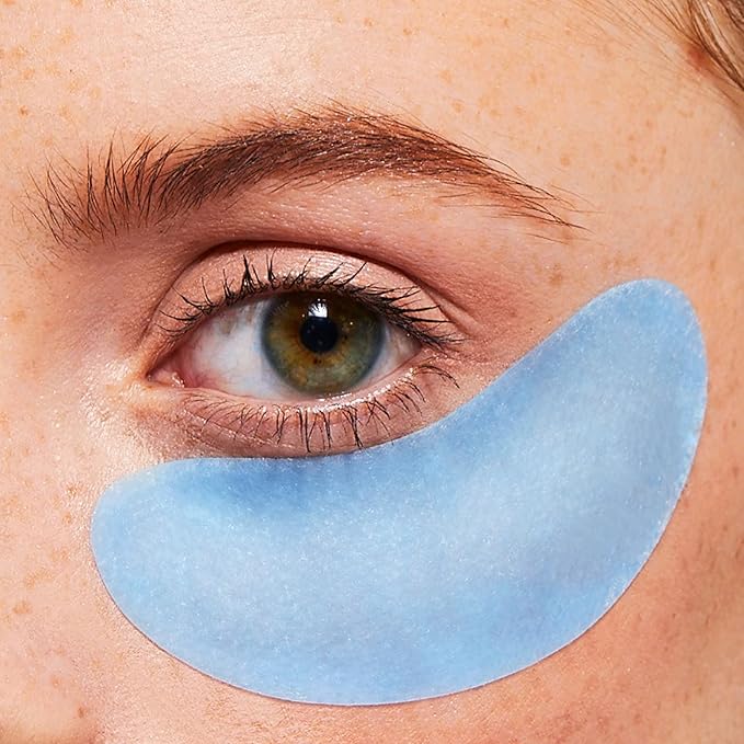 Pacifica Beauty, Eye Bright Vitamin C Spot Serum Mask, Under Eye Patches, Brightening, Moisturizing, Plumping for all Skin Types, Plant-Based, Vegan + Cruelty Free, Blue, 1 Count (Pack of 2)