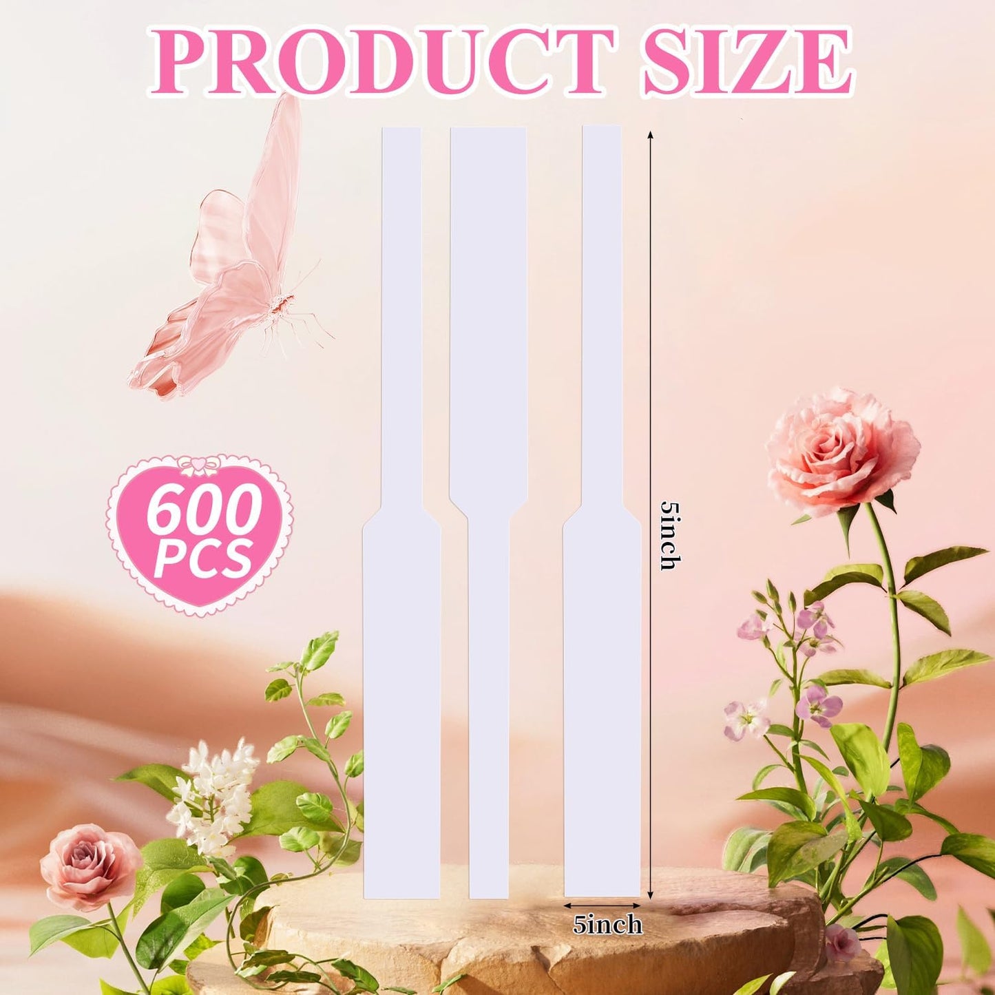 600Pcs Perfume Test Strips, Fragrance Paper Strips, White Blotter Strip for Diffuser Aromatherapy Testing Scents
