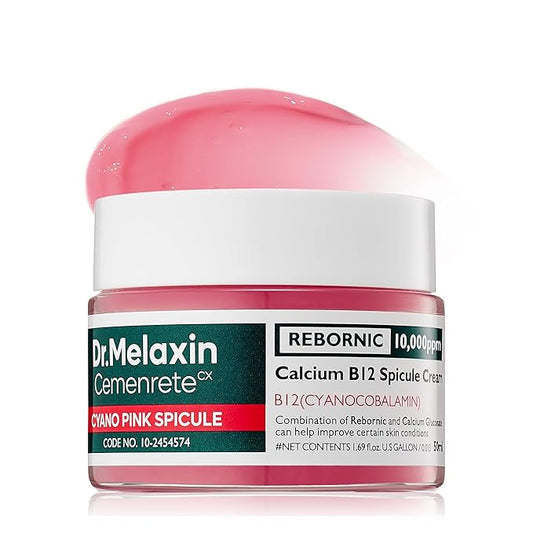 Cemenrete Cyano Pink Spicule Cream with Calcium, Vitamin B12 for under eyes skin, Dark Circles, Fine Lines, Puffiness&Eye Bags Cream, 1.69 fl. oz.