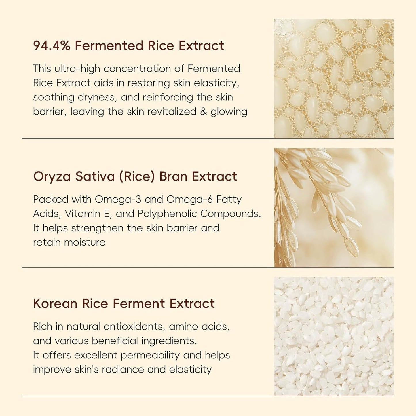 Rice Radiance Skincare Set 5pcs – 5-Step Moisturizing Korean Skin Care Routine with Triple Fermented Rice Extract, Hyaluronic Acid & Ceramides for Glowing Skin, All Skin Types