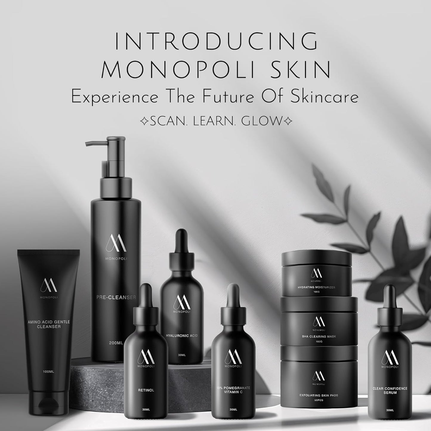 Monopoli Skin Care Set | Complete Routine: 9-Piece Face Care Set for Women & Teens for Anti-Aging, Hydration & Acne Control | Skincare Gift Set & Kits | Premium Skincare Set with Educational Resources