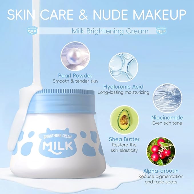 Milk Skincare Sets for Teen Girls,10IN1 Skin Care for Teens 10-12,Milk Skin Care Routine Kit for Women,Girls 10-12,Teen Skin Care Kit,Mother Day Gifts,Moisturizing & Gentle (One Size, Milk StyleB)