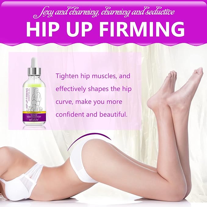 Safudan Hip Plump Up Oil,Firming Body Oil, Natural Herbal Hip Lift Buttock Massage Oil, Butt Firming Enhancement Essential Oil for Women, Firming & Lifting Fast (3 PCS)