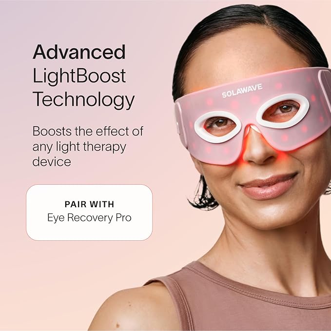 Solawave LightBoost Eye Cream | Reduces Appearance of Dark Circles, Puffiness, & Under Eye Bags | Anti Aging, Wrinkle Smoothing, Brightening, Hydrating, & Collagen Support | Enhances Red Light Therapy