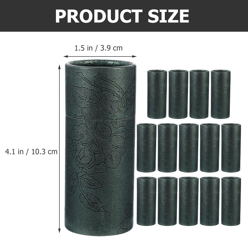 GLEAVI 15pcs Present Box Essential Oil Bottle Packaging Box with Lid Portable Storage Tube for Tea Leaf Incense Sticks Multipurpose Paper Container
