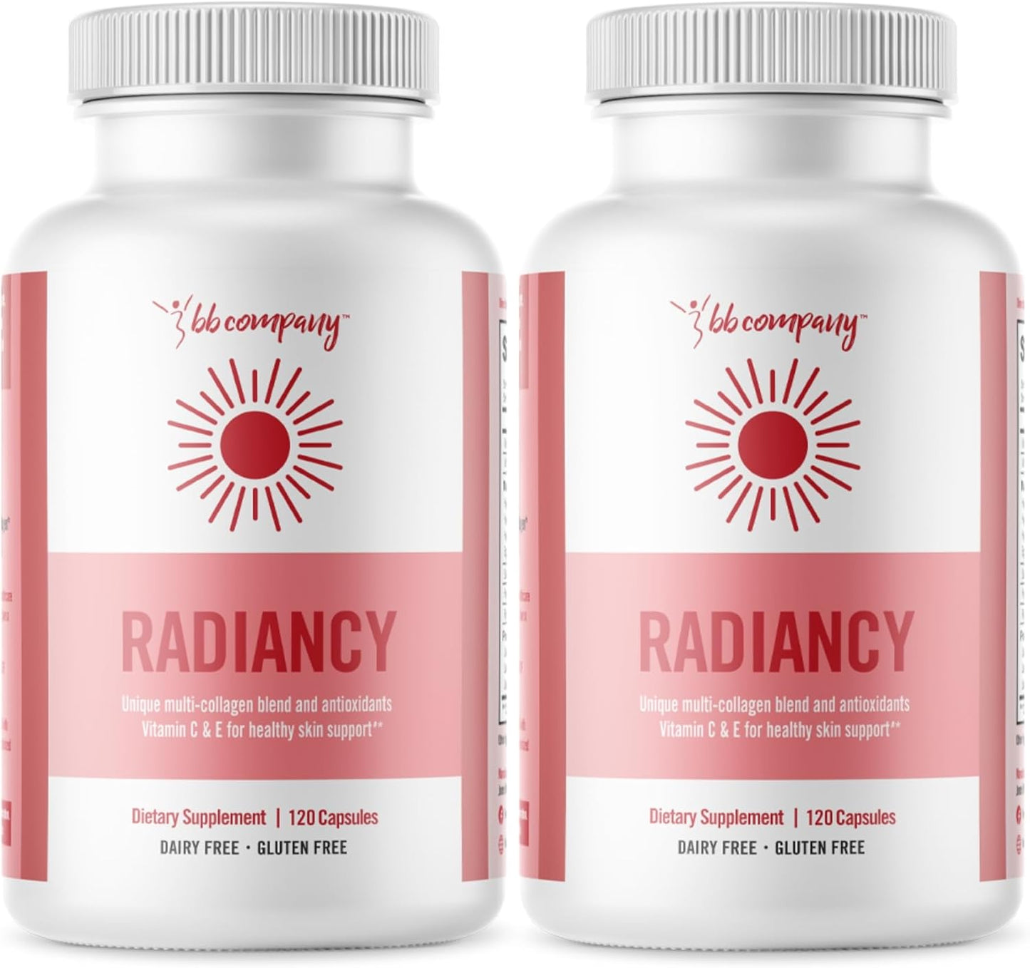 BB Company Radiancy | Vaginal Probiotics for Vaginal Dryness, pH Balance | Fights Itch, Odor | Anti-Aging | Hyaluronic Acid, Probiotics, Vitamin C, Multi Collagen | 2 Pack