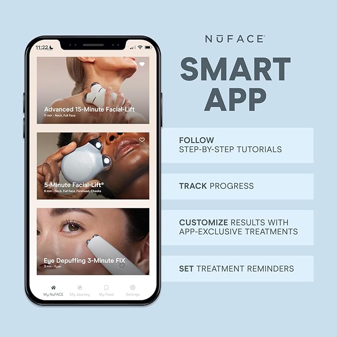 NuFACE FIX MicroWand Microcurrent Facial Device, FDA Cleared - Eyes, Lips & Lines Treatment with Serum Activator - Lip Plumper, Eye Depuffing Wand, Wrinkle & Smile Line Reducer, 3 On-the-Go Modes
