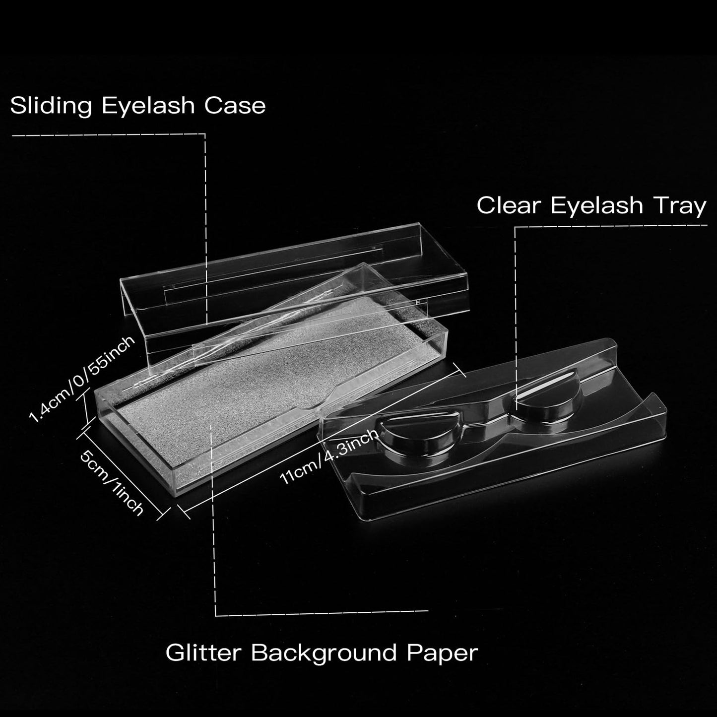 Rocutus Empty Lash Boxes for False Eyelashes - 30 Pack Lash Cases, Customizable Eyelash Packaging, Bulk Lash Storage Containers, Lash Box Packaging, Premium Display & Protection (Silver)