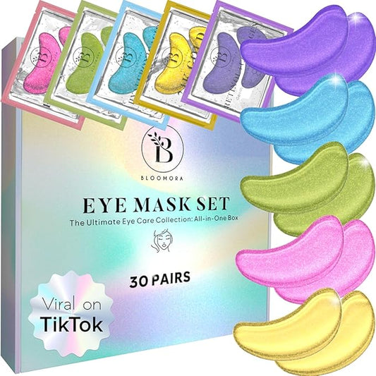 Variety Under Eye Patches (30 Pairs) Under Eye Patches for Dark Circles, Under Eye Patches for Puffy Eyes and Dark Circles, Eye Masks Bulk, Eye Care, Puffy Eyes Treatment, Under Eye Mask