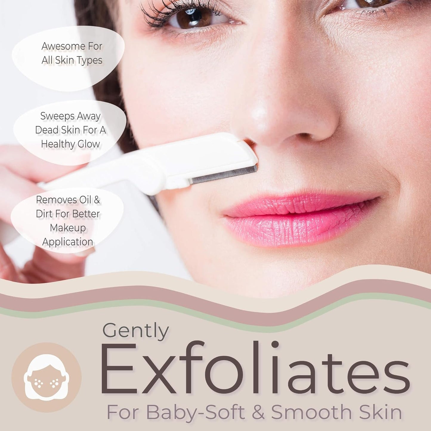 Jasclair Dermaplaning Razor (9 Count) – Face Razors for Women for Peach Fuzz, Eyebrow Shaping & Gentle Exfoliation – At Home Facial Shaver for Smooth Skin & Flawless Makeup Prep