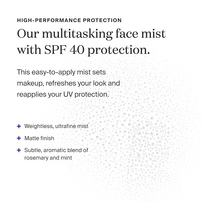 Supergoop! (Re)setting Refreshing Mist, 1 fl oz - SPF 40 PA+++ Facial Mist - Sets Makeup, Refreshes UV Protection & Helps Filter Pollution - Light, Natural Scent