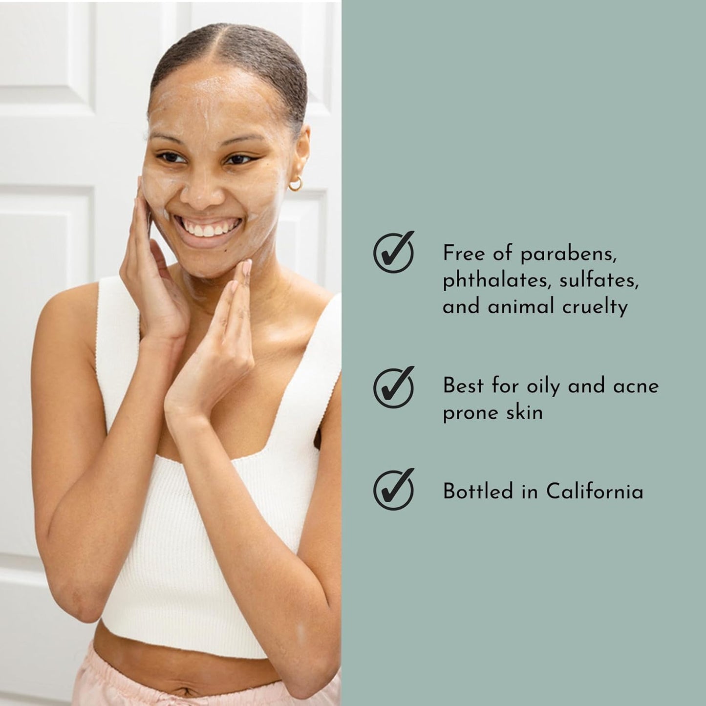 BOLDEN Skin Clarifying Cleanser | pH-balanced Sulfate-free Foaming Gel Cleanser for Oily and Blemish-prone Skin | 5.1 Fl Oz