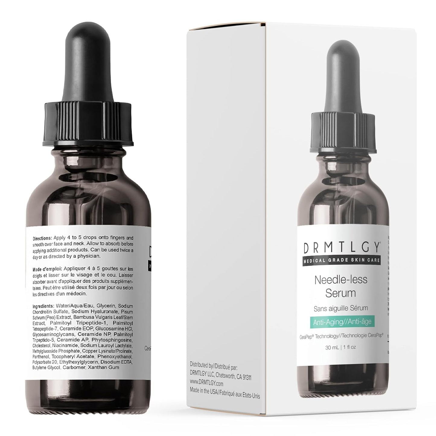 DRMTLGY Hydration Superstars Kit: Needle-less Serum, Peptide Night Cream, Tinted Moisturizer & Essential Facial Cleanser