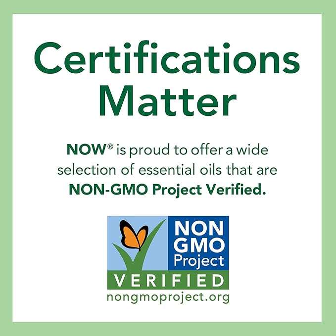 NOW Essential Oils, Lemongrass Oil, Uplifting Aromatherapy Scent, Steam Distilled, 100% Pure, Vegan, Child Resistant Cap, 1-Ounce