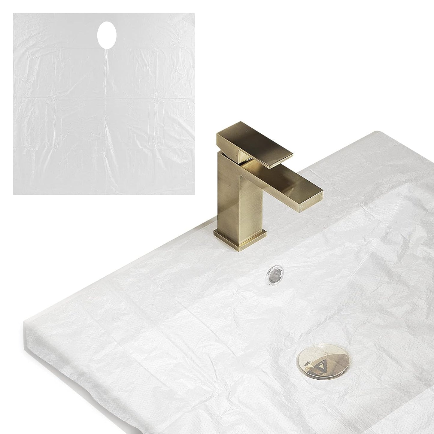 40 Pieces Beard Hair Catcher for Sink, Disposable Beard Beard Catcher for Shaving, Disposable Wash Basin Beard Bib