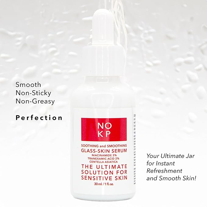 Glass skin anti-redness soothing and smoothing serum for glowy skin, Calming Serum for Face and Body, Relieves skin redness and Rosacea with Centella Asiatica (Tiger grass), aloe, panthenol