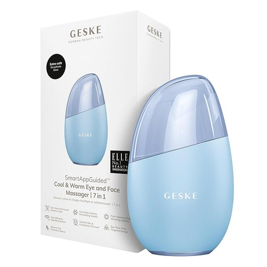 SmartAppGuided™ Cool & Warm Eye & Face Massager | 7 in 1 | Multi Massager | Face & Neck | Battery-free Cooling & Warming | Firms, Relaxes & De-Puffs Skin | Eye-Nose Area Targeted Design