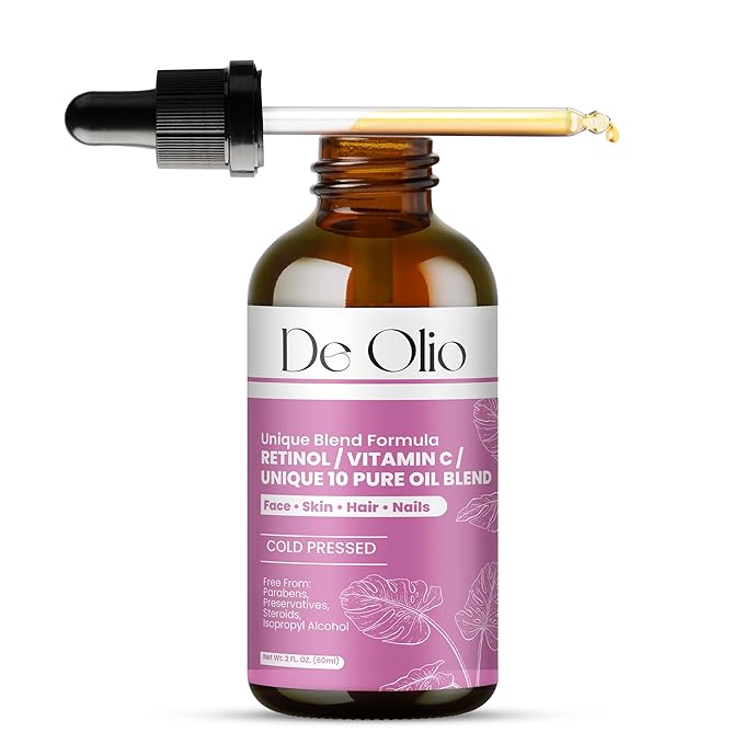 | Face Oil & Body Oil | 100% Pure & Natural | Body Moisturizer for Dry Skin | Vitamin C & 10 Pure Facial Oil Blend | Dermatologist Recommended | Bath Oil | For All Skin Types 2fl. oz. (60 mL)