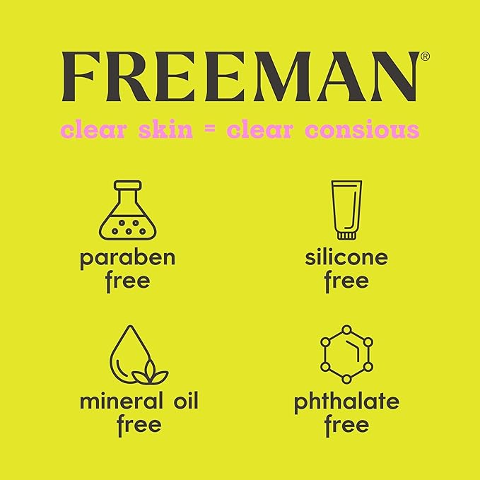 Freeman Naturals Facial Mask 12 Piece Variety Bundle, Peel-Off, Gel & Cream Face Masks, Hydrating, Brightening, & Nourishing Skincare, Natural Ingredients, Travel Size, 0.33 fl. oz./10 ml Sachets