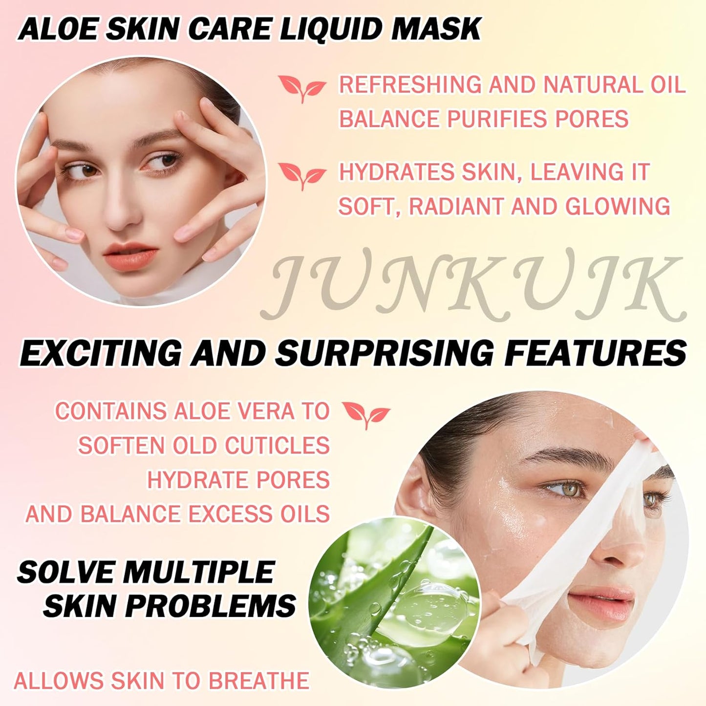 10PCS Aloe Vera Hydrating Facial Sheet Mask,Moisturizing Face Masks Skincare Gift Set,Brighten Long Lasting Face Mask Skin Care & Facial Mask Kit for All Skin Types