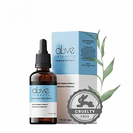 Hyaluronic Acid Serum Skincare Alive Intensity – Deep Hydration, Anti-Aging & Wrinkle Reduction – Lightweight, Fast-Absorbing Formula – 30ml