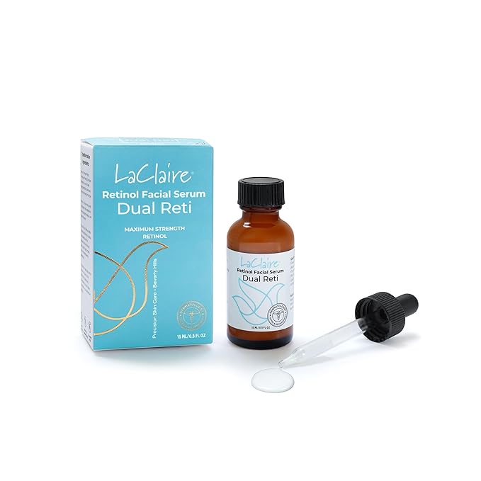 Skincare Duo: 2 Units of 8% Complex Retinol Face Serum 15 ml + 1 Unit of Vitamin C+ Serum, Anti-Aging, Brightening, Firming, Smoothing 30 ml