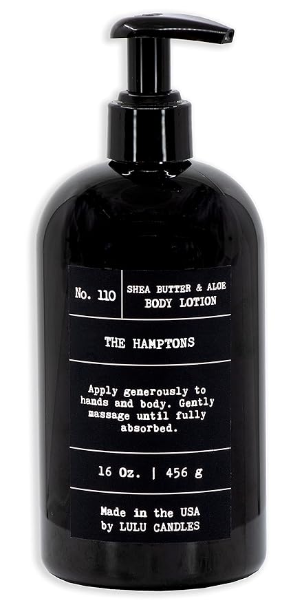 Lulu Candles | The Hamptons- Fresh Citrus & Ocean Mist | Moisturizing Body Lotion | Soothing Shea Butter & Aloe | Nourishes Dry Skin With Moisture, No Paraben, Dye Free, Non-Greasy - 16 Fl. Oz