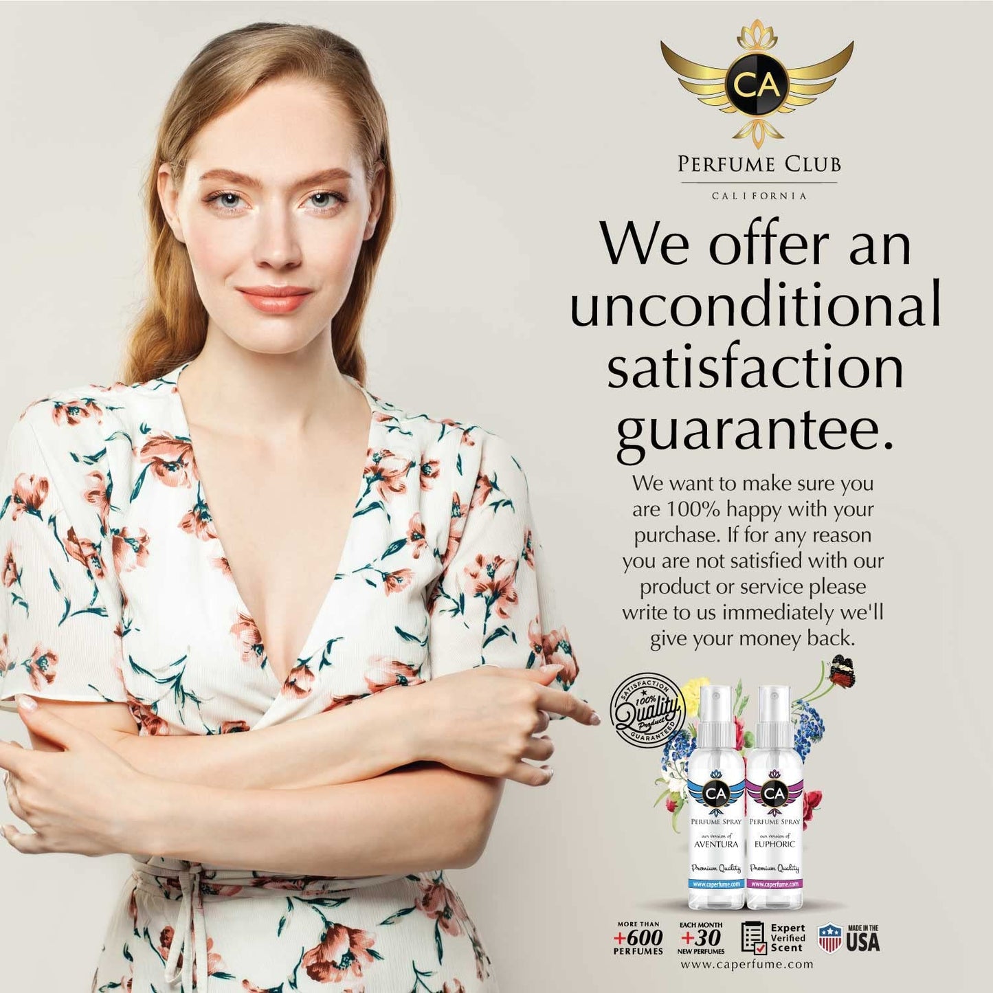 CA Perfume Eco Refill Impression of Cashmere Mist For Women Concentrated Long Lasting Eau de Parfum Spray Refillable Atomizer Bottle 2 Fl Oz/60ml-X1