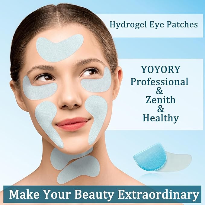Under Eye Patches Masks - for Dark Circles, Puffiness, Wrinkles & Fine Lines 30 Pcs Moisturizing Patches with Hyaluronic Acid,White