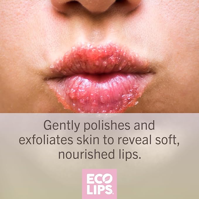 Eco Lips Sparkling Vanilla Mint Candy Cane Lip Mask and Sugar Lip Scrub for Holiday Gifting, Stocking Stuffers, 0.25 oz. (2 ct)