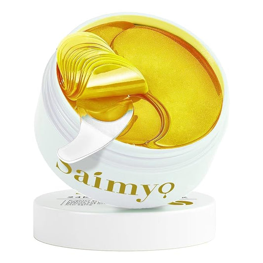 24K GOLD Eye Mask– 60 Pcs - Gold Under Eye Mask Retinol & Collagen - Puffy Eyes and Dark Circles Treatments – Look Younger and Reduce Wrinkles and Fine Lines Undereye, Improve and Firm eye Skin