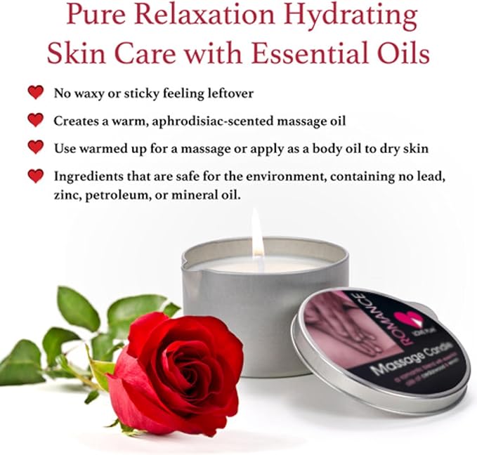 LOVE PLAY Set Massage Oil & Body Oil Set with a Blend of Cedarwood & Lemon Essential Oils – Relaxing Aromatherapy for Skin & Body Care