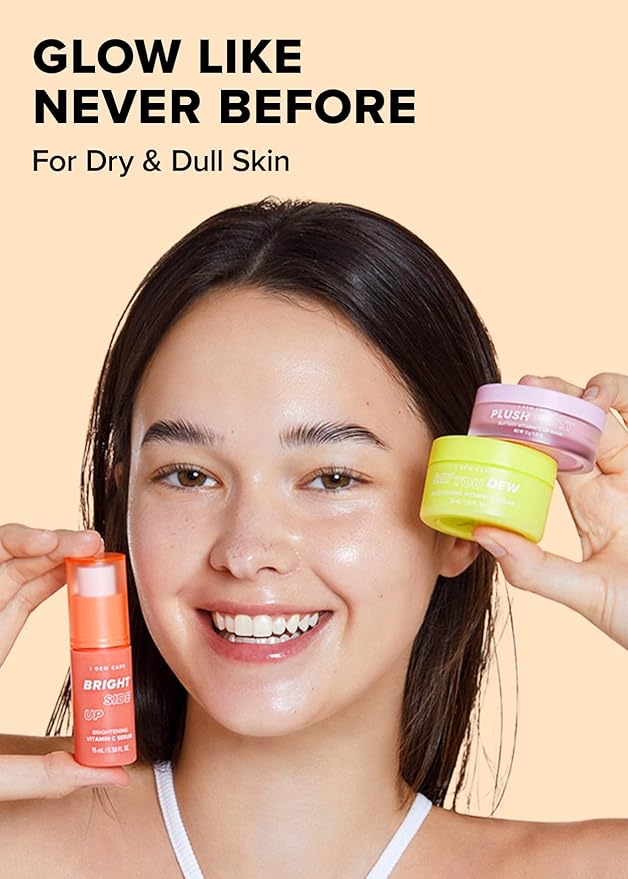 I DEW CARE Hydra Vibes 8-Hyaluronic Acid Moisturizer, 1.69 fl. oz. + Skincare Set - Vitamin To Glow Pack Bundle