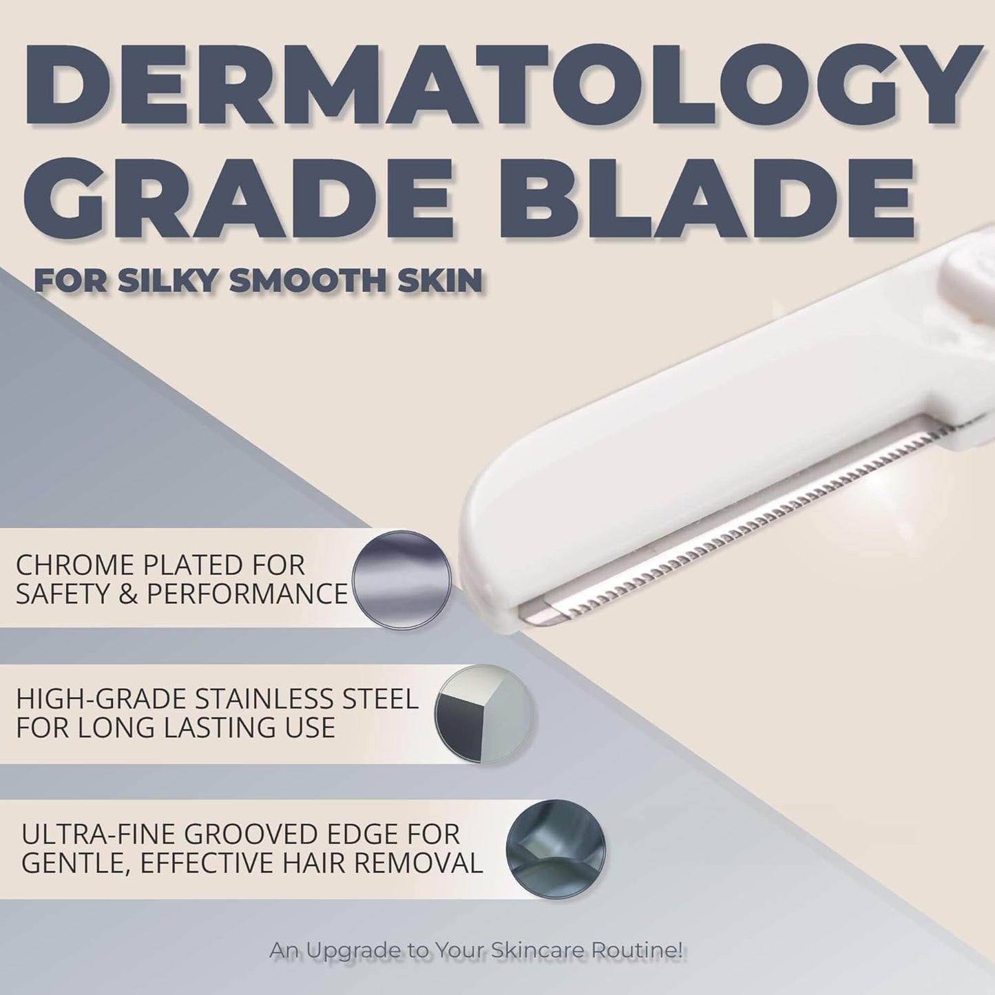 Jasclair Dermaplaning Razor (9 Count) – Face Razors for Women for Peach Fuzz, Eyebrow Shaping & Gentle Exfoliation – At Home Facial Shaver for Smooth Skin & Flawless Makeup Prep