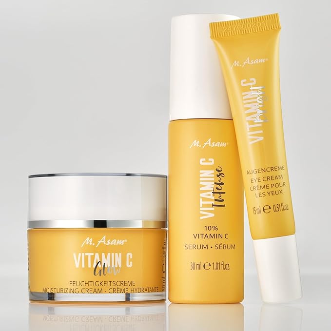 M. Asam VITAMIN C BRIGHT Eye Cream (0.5 Fl Oz) - Dark Circle Eye Treatment, Anti-Aging Eye Cream, Hydrating Vitamin C Eye Care for dry skin