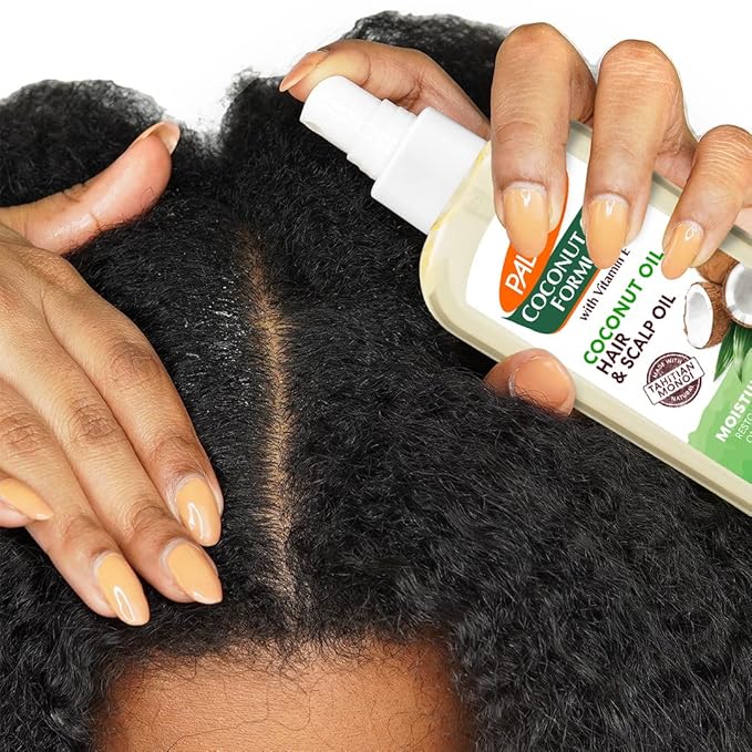 Palmer's Coconut Oil Moisture Boost, Restorative Hair and Scalp Oil Spray, Lasting Hydration and Shine for Dry or Damaged Hair, Promotes Scalp Health, 5.1 Oz (Pack of 2)
